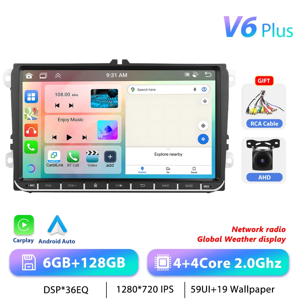 2003-2013 Wireless CarPlay & Android Auto Unit 6GB+128GB