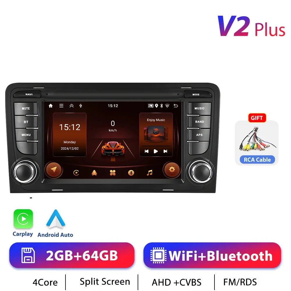 Audi A3 2003-2012 Carplay and Android Auto